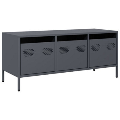 Berkfield Industrial Tv Cabinet Anthracite 101.5X39X43.5 Cm Cold-Rolled Steel - image 1