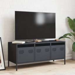 Berkfield Industrial Tv Cabinet Anthracite 101.5X39X43.5 Cm Cold-Rolled Steel - thumbnail 3