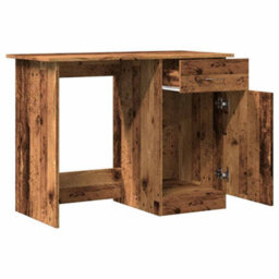 Berkfield Desk Old Wood 100X50X76 Cm Engineered Wood - thumbnail 5