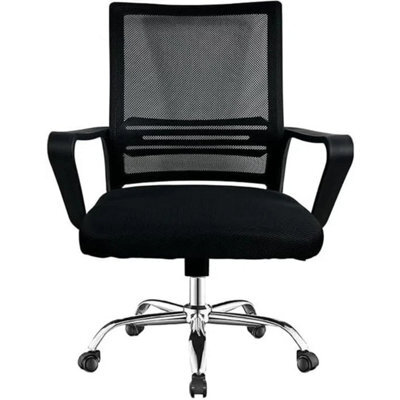 Ergonomic Swivel Mesh Office Chair With Armrests, Contemporary Design - image 1