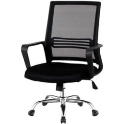 Ergonomic Swivel Mesh Office Chair With Armrests, Contemporary Design - thumbnail 4
