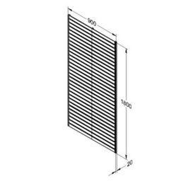 Forest Garden Slatted Trellis 180X90Cm - Pack Of 4 - thumbnail 6