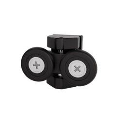 Nes Home Pack Of 8 Shower Door Wheels 23mm Black Top And Bottom Roll Runners - thumbnail 2