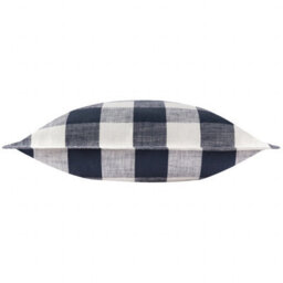 Yard Chesil Check 100% Cotton Navy Outdoor Cushion Cover - thumbnail 2