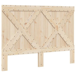 Berkfield Bed Frame Without Mattress With Headboard 140X200 Cm Solid Wood - thumbnail 6