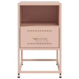Berkfield Bedside Cabinets 2 Pcs Pink 36X39X60.5 Cm Steel - thumbnail 6