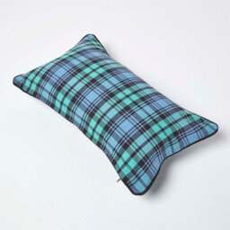 Homescapes Cotton Black Watch Tartan Cushion Cover, 30 X 50 Cm - thumbnail 4