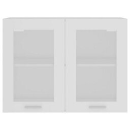Walplus Hanging Glass Cabinet White 80X31X60 Cm Engineered Wood - thumbnail 6