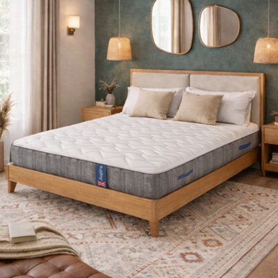 Aspire Flexrest Pocket Hybrid Memory Foam Mattress, Medium Comfort Pocket Spring Mattress With Handles, Eco Foam Support, 23Cm Depth - image 1