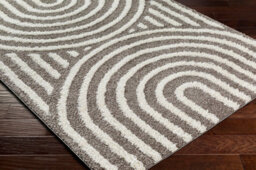Livabliss Rodos-Modern Charcoal White Soft Plush Pile Living Bedroom Rug 160 X 213 Cm Easy Care, Non Shedding - thumbnail 6