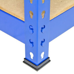 MonsterShop Q-Rax 120 Cm Garage Shelving Storage Unit/racking 5 Tier Bay/boltless Warehouse Shelves, Blue - thumbnail 5