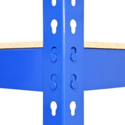 MonsterShop Q-Rax 120 Cm Garage Shelving Storage Unit/racking 5 Tier Bay/boltless Warehouse Shelves, Blue - thumbnail 4
