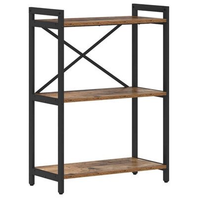 Berkfield Modern Bookcase Old Wood 60 X 30 X 83 Cm Engineered Wood - image 1