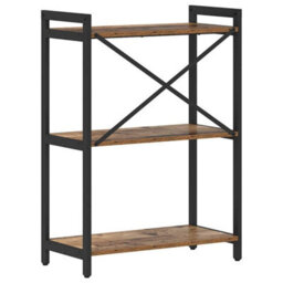 Berkfield Modern Bookcase Old Wood 60 X 30 X 83 Cm Engineered Wood - thumbnail 7
