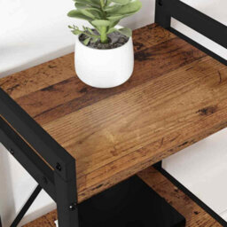 Berkfield Modern Bookcase Old Wood 60 X 30 X 83 Cm Engineered Wood - thumbnail 4
