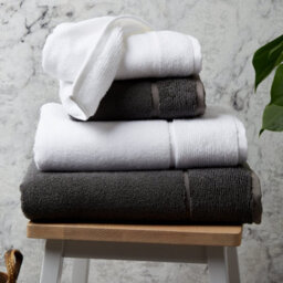 panda London Panda Zero-Twist Bamboo Bath Towel White - thumbnail 4