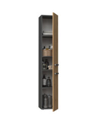 Nel Ii Bathroom Cabinet Anthracite Artisan Oak - thumbnail 2