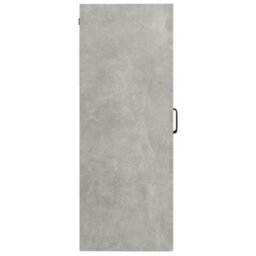 Berkfield Hanging Wall Cabinet Concrete Grey 69.5X34X90 Cm - thumbnail 4