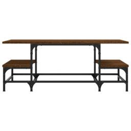 Berkfield Coffee Table Brown Oak 100X50.5X40 Cm Engineered Wood - thumbnail 4