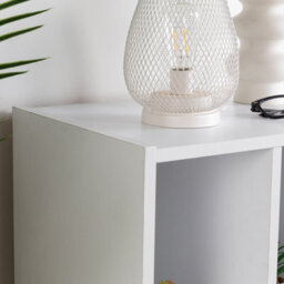 Home Treats Cube Bookshelf 10 Tier  Storage Organiser White Wooden Shelving Display Open Bookcase For Home Living Room Office Furniture - thumbnail 7