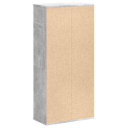 Berkfield Bookcase Concrete Grey 50X25X105 Cm Engineered Wood - thumbnail 6