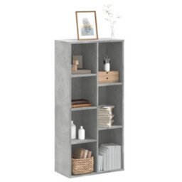 Berkfield Bookcase Concrete Grey 50X25X105 Cm Engineered Wood