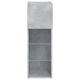 Berkfield Durable Tv Cabinet With Led Lights Concrete Grey 30.5X30X90 Cm - thumbnail 9