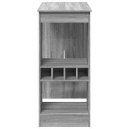 Berkfield Bar Table With Racks Grey Sonoma 90X47.5X103.5 Cm Engineered Wood - thumbnail 5
