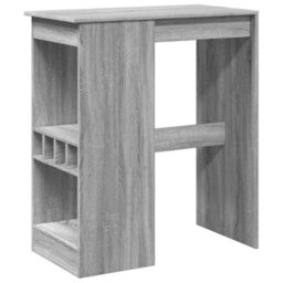 Berkfield Bar Table With Racks Grey Sonoma 90X47.5X103.5 Cm Engineered Wood - thumbnail 2