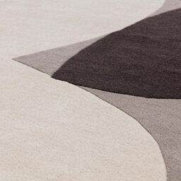 Furniturebox Uk Jenson Grey Pebble Shapes Rug 160X230 - thumbnail 4