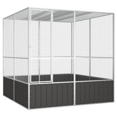 Walplus Bird Cage Anthracite 213.5X217.5X211.5 Cm Galvanised Steel - image 1