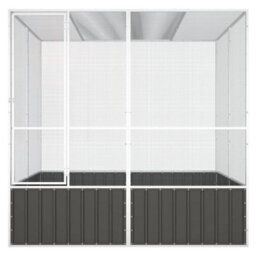 Walplus Bird Cage Anthracite 213.5X217.5X211.5 Cm Galvanised Steel - thumbnail 3