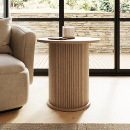 Omari Circular Side Lamp Table - thumbnail 2