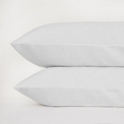 Ohs 10 X Soft Cotton Housewife Pillowcases, White - 50 X 75Cm