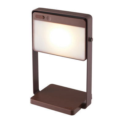 Nordlux Saulio Outdoor Table Solar Light Brown Aluminium Solarled 25,000Jhrs - Battery, Ip44 - image 1