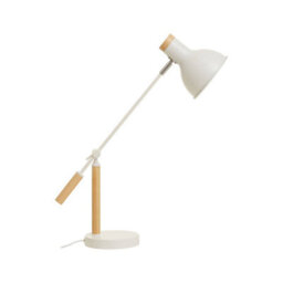 Orsina Matte White Table Lamp, Easy To Assemble Bedside Table Light, Eco-Friendly Lamp For Table Living Room - thumbnail 1
