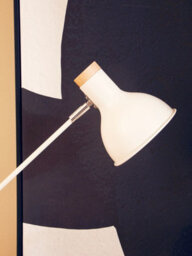 Orsina Matte White Table Lamp, Easy To Assemble Bedside Table Light, Eco-Friendly Lamp For Table Living Room - thumbnail 7