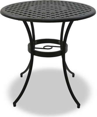 Homeology Prego Black Garden And Patio Cast Aluminium Bistro Table - image 1