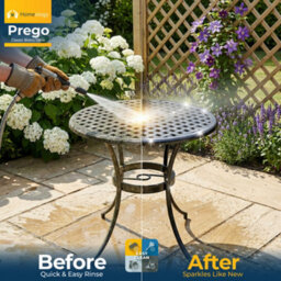 Homeology Prego Black Garden And Patio Cast Aluminium Bistro Table - thumbnail 6