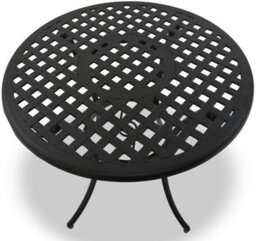 Homeology Prego Black Garden And Patio Cast Aluminium Bistro Table - thumbnail 3