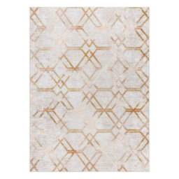 RugsX Miro 51805.804 Washing Carpet Geometric, Trellis Anti-Slip - Gold 200X290 Cm - thumbnail 3