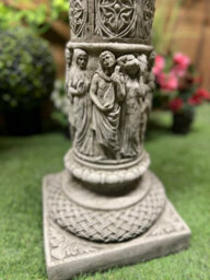 Roman Design Very Detailed Stone Cast Birdbath - thumbnail 5