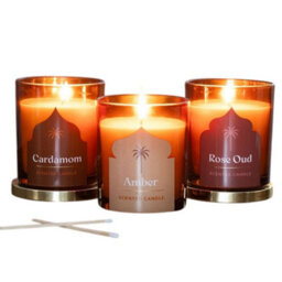 Something Different Arabian Nights Rose Oud Scented Candle Brown/gold (One Size) - thumbnail 2
