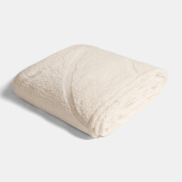 Ohs Tufted Contour Throw Teddy Fleece Blanket Winter Soft Warm Bedspread, Ivory - 125 X 150 Cm - thumbnail 2