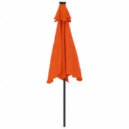Berkfield Garden Parasol With Steel Pole Terracotta 225X225X212 Cm - thumbnail 6