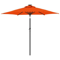 Berkfield Garden Parasol With Steel Pole Terracotta 225X225X212 Cm - thumbnail 5