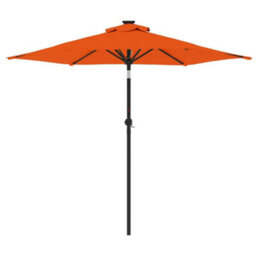 Berkfield Garden Parasol With Steel Pole Terracotta 225X225X212 Cm - thumbnail 4