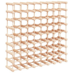 Vidaxl Wine Rack For 72 Bottles 90.5X23X90.5 Cm Solid Wood Pine - thumbnail 2