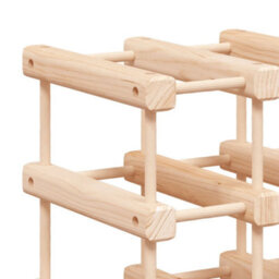 Vidaxl Wine Rack For 72 Bottles 90.5X23X90.5 Cm Solid Wood Pine - thumbnail 6