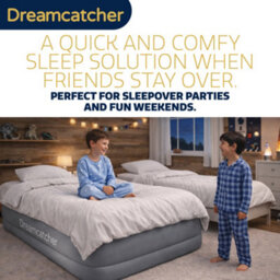 Dreamcatcher Premium Blow Up Inflatable Double Air Bed Mattress With Built In Pump 205 X 150 X 50Cm Storage Bag Included - thumbnail 7